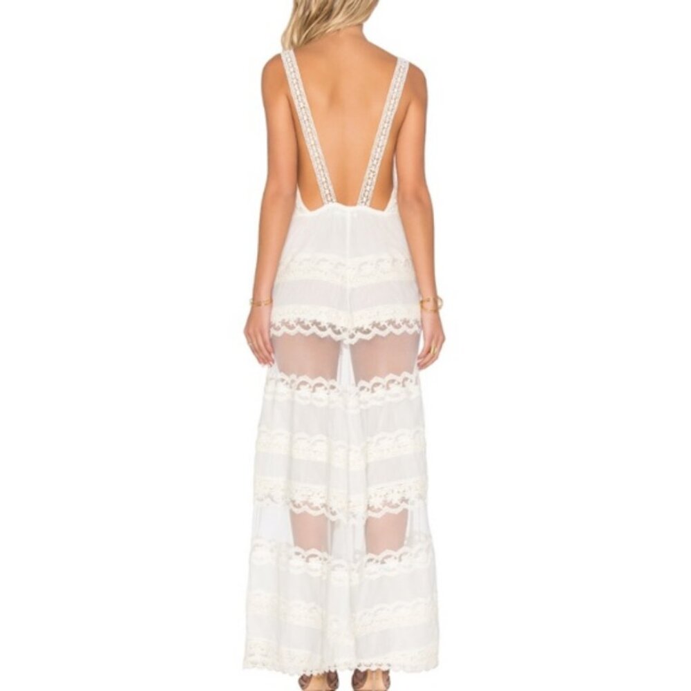 Tularosa Ana Sheer Lace Embroidered Maxi Dress - Picture 7 of 9